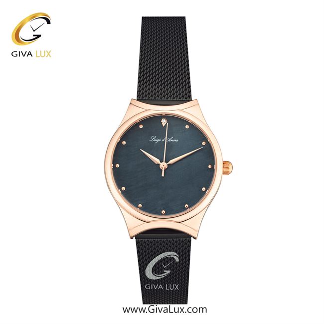 ساعت مچی اورجینال زنانه LdA رزگلد | مشکی| مشکی| کد رفرنس 2298